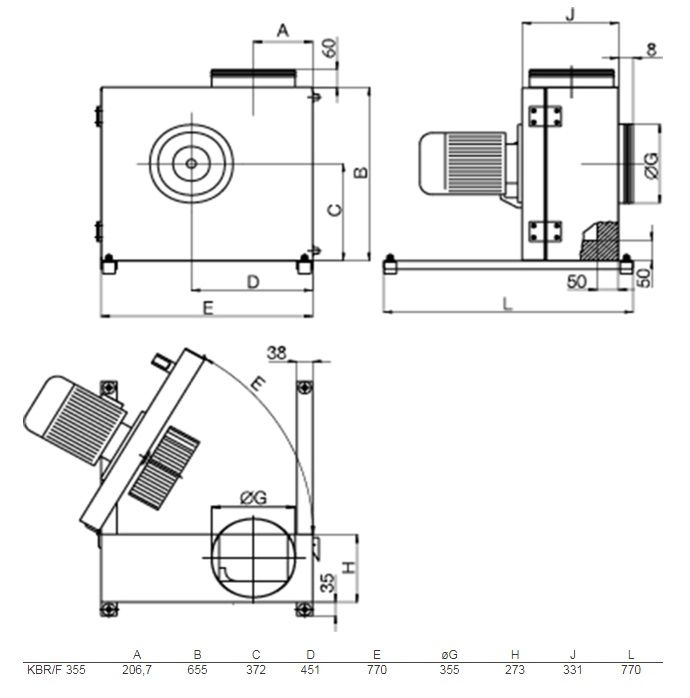 Изображение для товара Systemair KBR/F 280D2