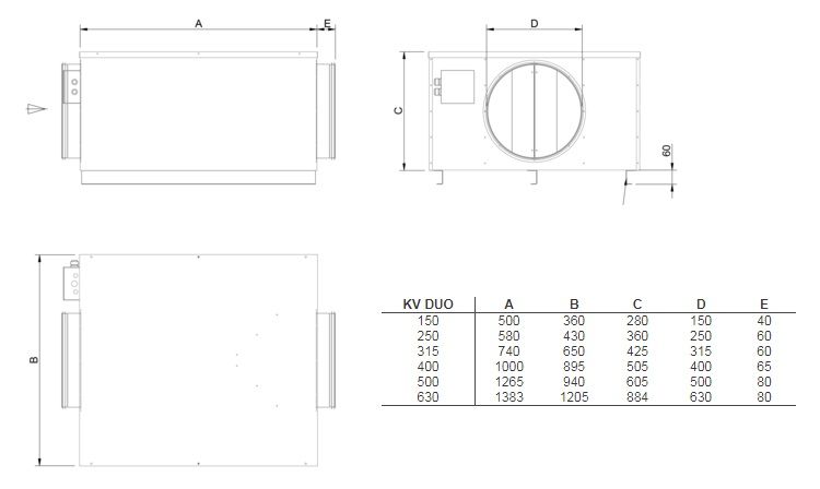 Изображение для товара Systemair KV DUO 315 EC