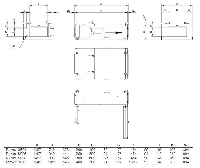 Изображение для товара Systemair Topvex SF06 HWH