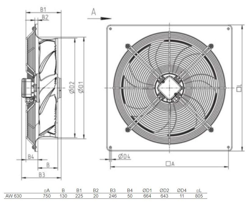 Изображение для товара Systemair AW 630E6 SILEO