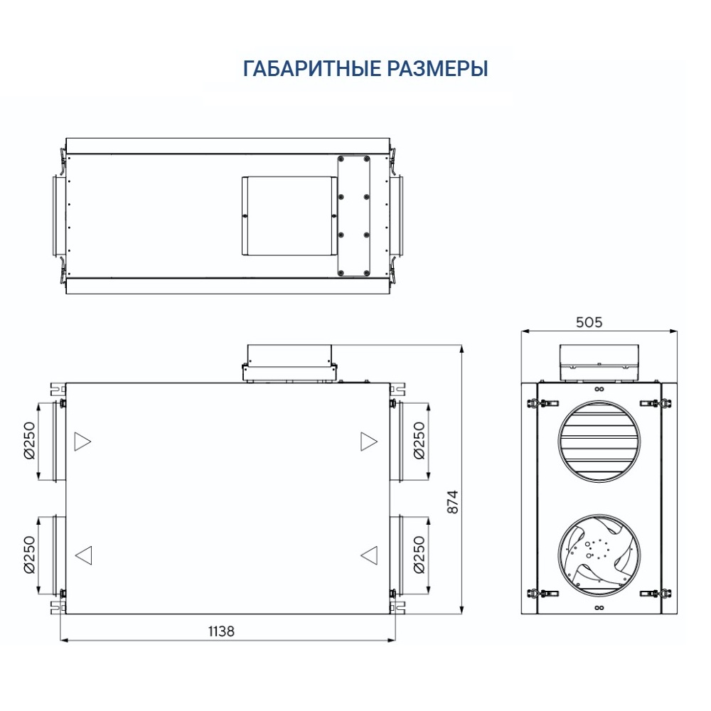 Приточно-вытяжная установка Turkov Zenit Standart X 700 1,5/3E