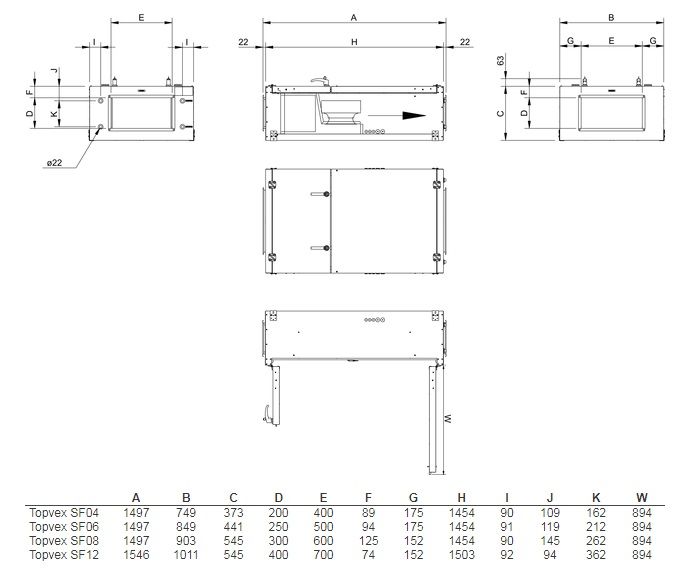 Приточная установка Systemair Topvex SF12 HWH