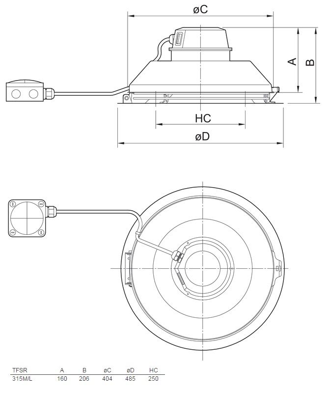 Изображение для товара Systemair TFSR 315 sileo Red
