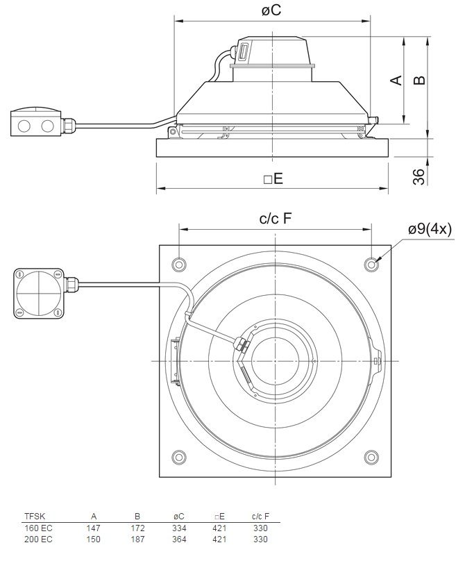 Изображение для товара Systemair TFSK 160 EC Sileo Red