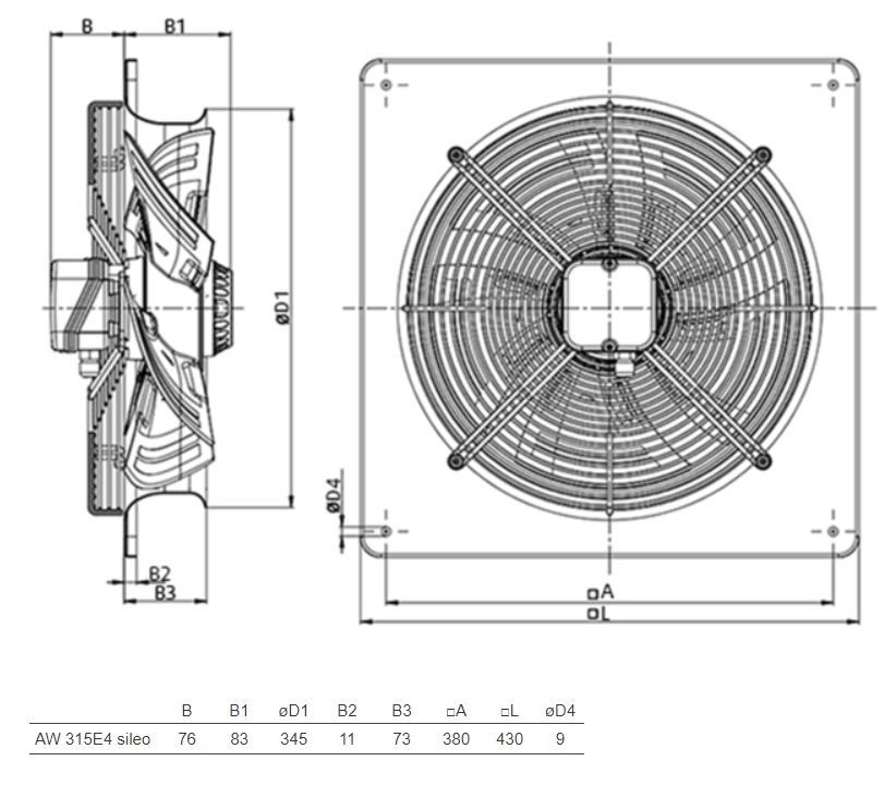 Изображение для товара Systemair AW 315E4 SILEO