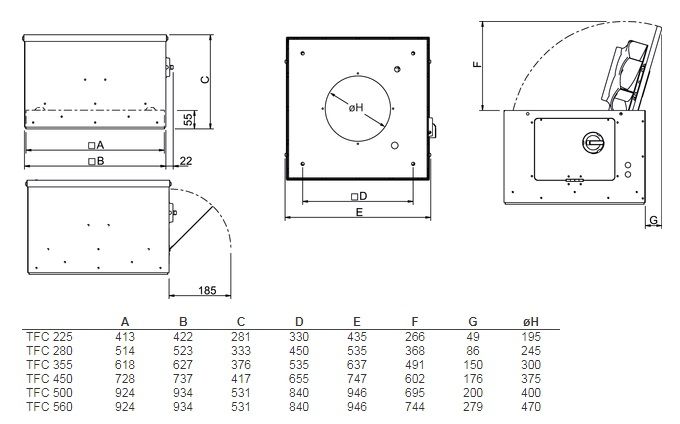 Изображение для товара Systemair TFC 500 S Sileo Red