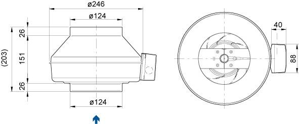 Изображение для товара Systemair K 125 XL sileo
