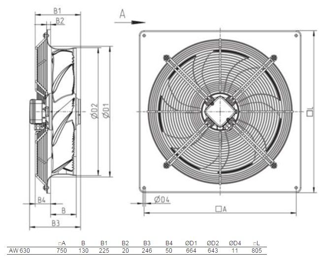 Изображение для товара Systemair AW 630DV SILEO