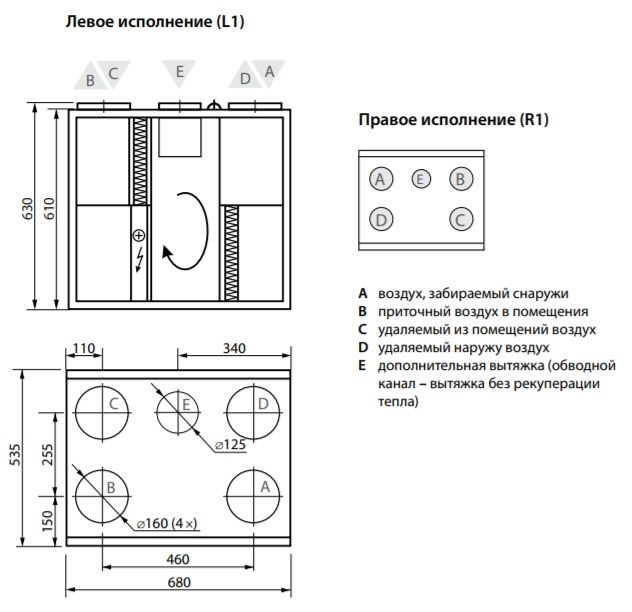 Приточно-вытяжная установка Komfovent Domekt R 450 V