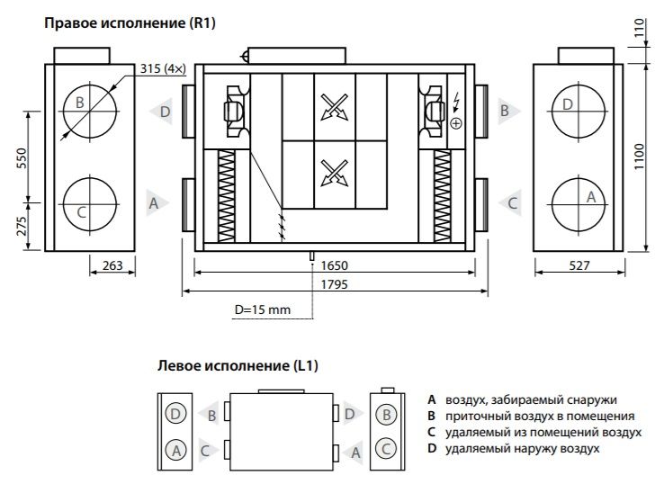Изображение для товара Komfovent Verso CF 1300-F-W/DH
