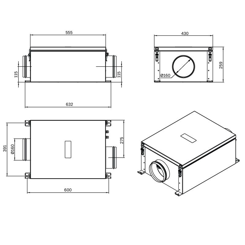 Вытяжная установка VentMachine Colibri EV650