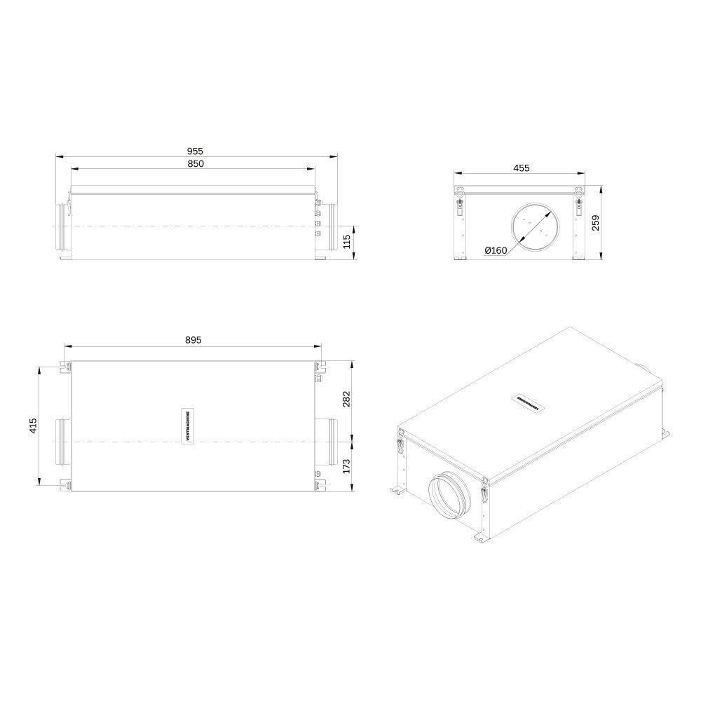 Приточная установка VentMachine Colibri 650 Zentec