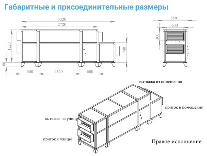 Приточно-вытяжная установка с рекуператором Breezart 2700 Aqua RP PB AC