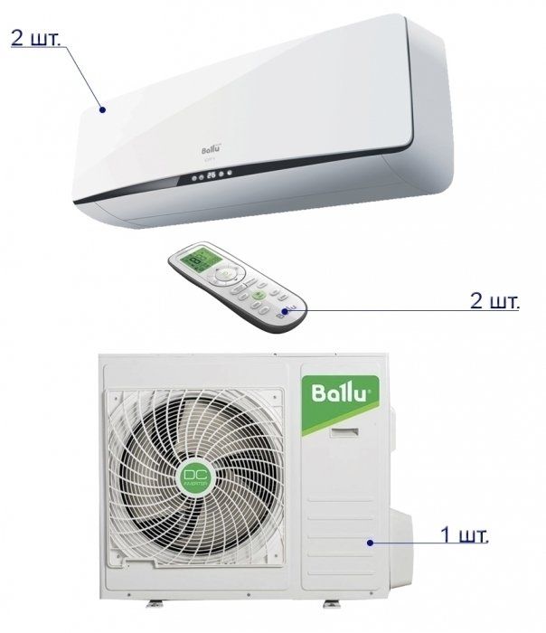 Изображение для товара Ballu B2OI-FM20HN1 / BSEI-09HN1x2