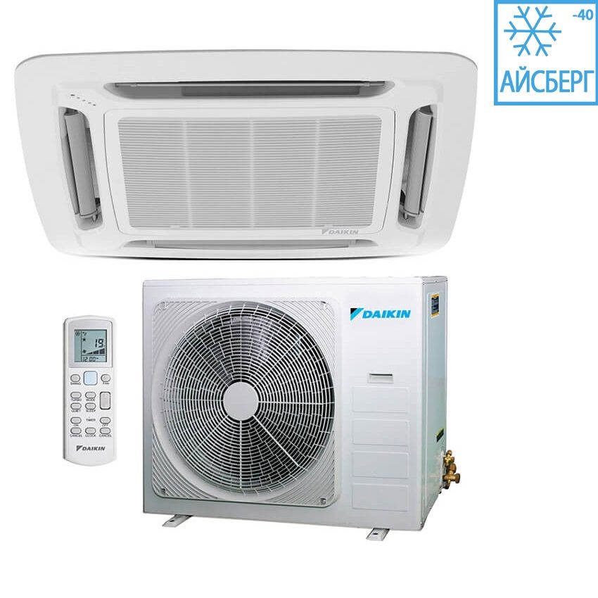 Кассетный кондиционер Daikin FCQN125EXV / RQ125DXY с зимним комплектом (-40)