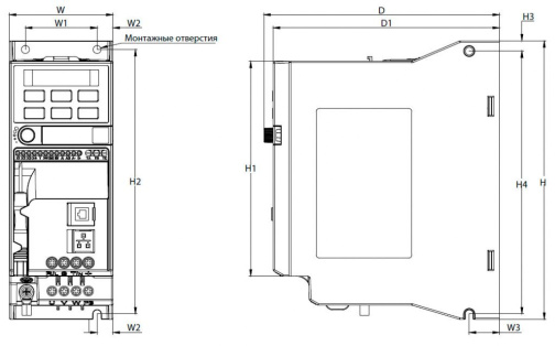 Изображение для товара VEDA Drive VF-51 5,5 кВт ABA00009