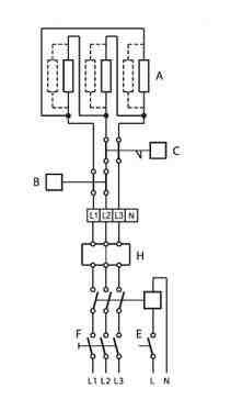 Схема подключения Systemair CB 250-9,0