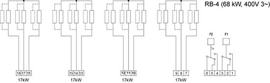Схема подключения Systemair RB 80-50/68-4