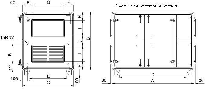 Вентиляционная установка Systemair TOPVEX SR04 HWH-R-CAV